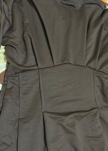 Brown Long Sleeve Little Box Mini Dress