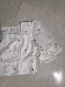 Floral Puff Sleeve Top