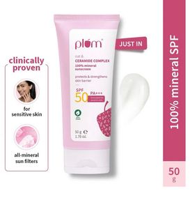 Plum Oat &amp; Ceramide Complex Mineral Sunscreen SPF