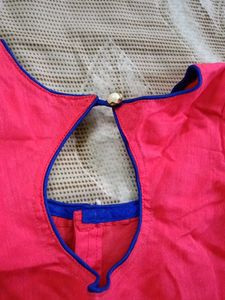 Pink Readymade Saree Blouse