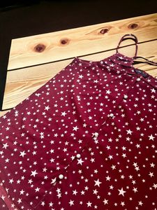 Vibe red and white spaghetti strap Top