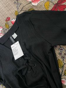 H&amp;M Black Bodycon Dress