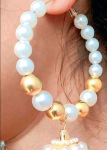 Pearl Jhumka Earrings