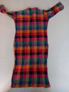 Colorful Checked Kurta