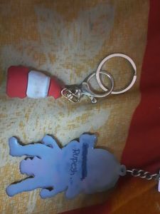 Santa Claus Keychain And Human Ji Key Chain