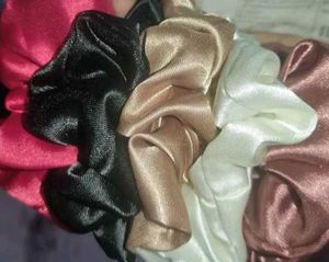 Satin Scrunchie Set With Jhumka Combo