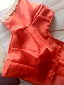 Orange Sari Blouse