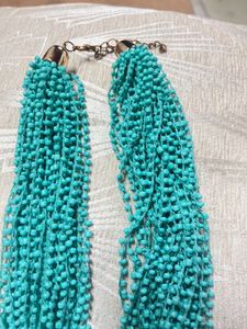 Boho Turquoise Beaded Statement Necklace