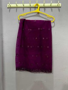 Elegant Purple Ethnic anarkali