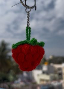 Cute Strawberry Keychain