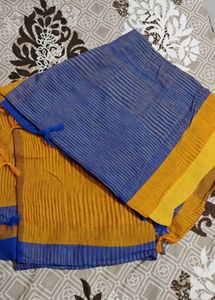 Striped Tassel Saree