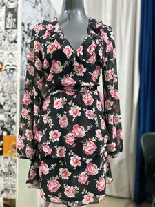 Floral Print Mini Dress