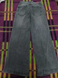 dress berry Grey Wide Leg Jeans