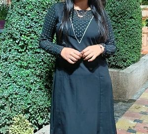 Elegant Black Kurti Set
