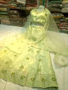 Elegant Green Lehenga Choli Set