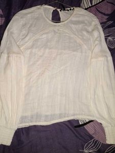 White Long Sleeve Blouse