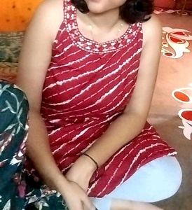 Sleeveless Red Kurta/Kurti Designer