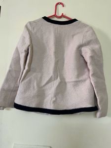 Elegant Contrast Trim Cardigan Jacket