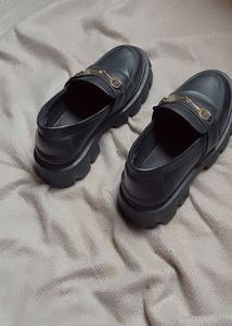 Chunky Black Loafers- SIZE 3