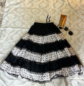 Black And White Skirt