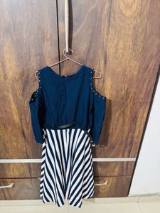 Dress For Girls Navy Blue