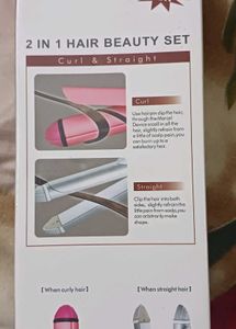 Hair Curler And Straightener 2 in one