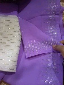 Lilac Shimmer Saree