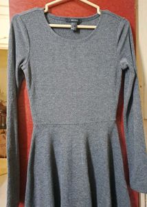 Grey Flared Dress