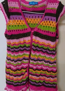 Colorful Knit Vest