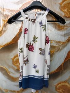 New With Tag Korean Half Floral Top