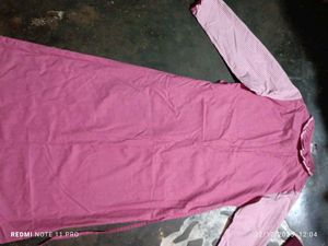 Girls Pink Long Sleeve Dress