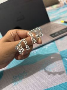 Artificial Silver Jhumka Style Kada