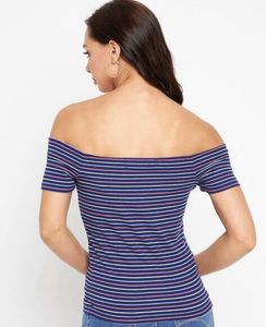 Striped Off-Shoulder Top