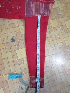 Red Knitted Cardigan