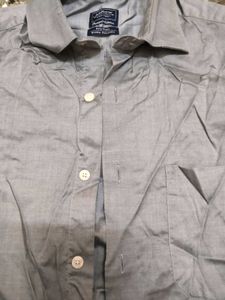 Grey Colour Silk Shirt