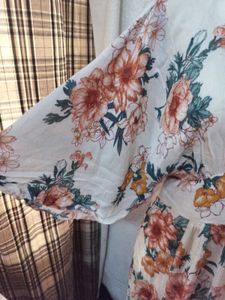 Floral Print Maxi Dress with Slits