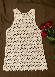 🎀 Beautiful Corchet Floral Top