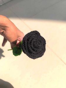 Black Crochet Rose🖤