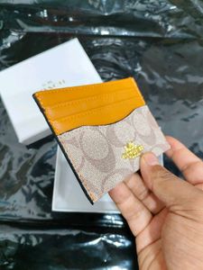 Coach Card Holder &#34; Brown &#34;