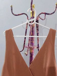 Brown Sleeveless Dress