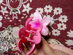 Bow And Flower Clip Combo