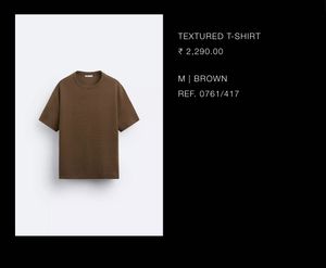 Zara Textured Tshirt