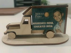 Miniature Wooden Meal Van