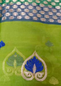 Green Light Weight Saree