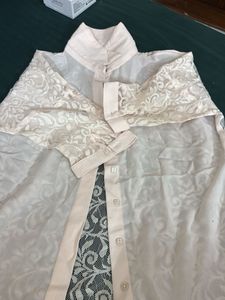 Cream Shirt Top
