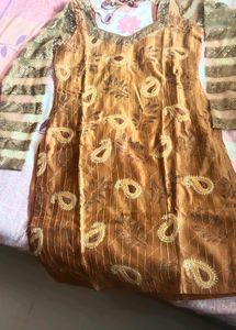 Heavy Sequence Work With Fancy Sleeves Kurta Set