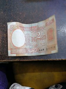 Vintage 2 Rupee Note