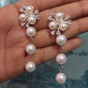 Pearl Earrings, Claw Clip &amp; Hair Tie Set,  combo