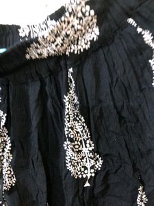 Black Pattern Palazzo