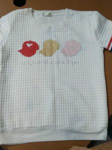 White Bird Applique Top